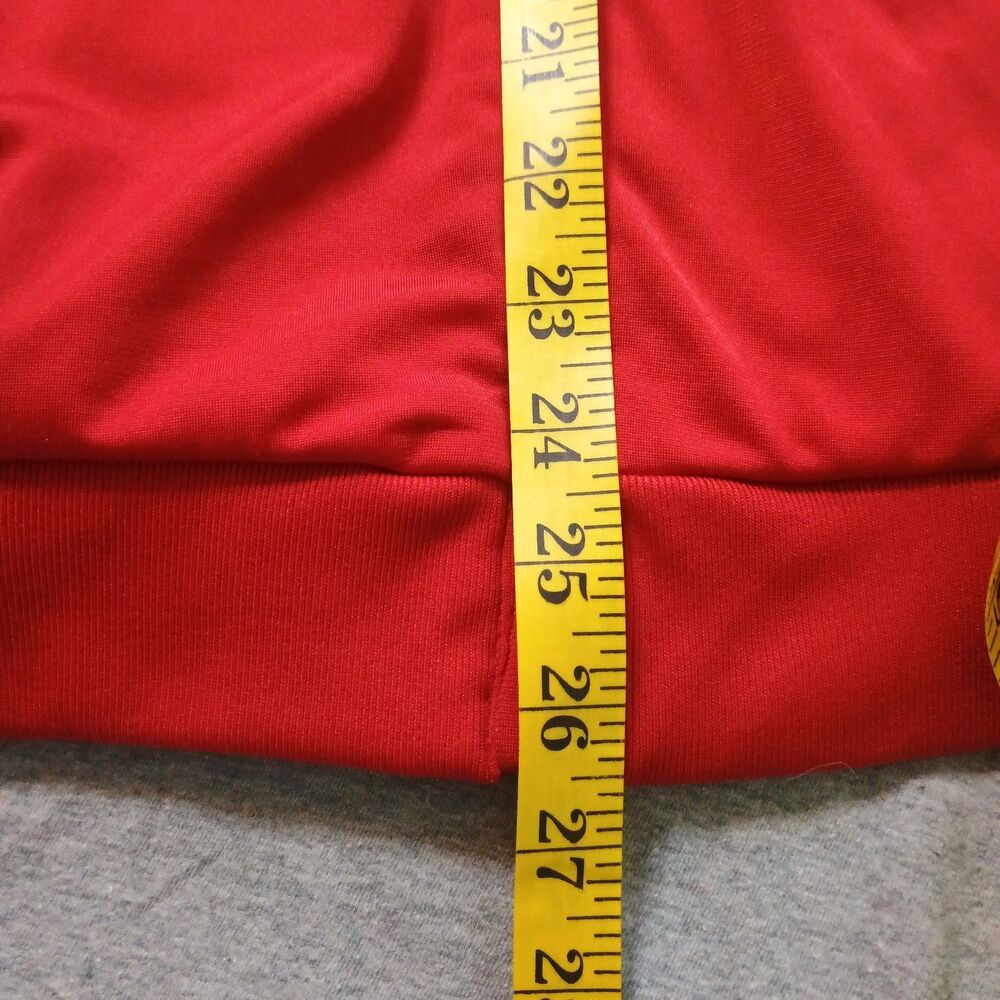 Adidas Prodigy SC Track Jacket Mens Medium Red Full Zip Soccer Sporty Athletic - Picture 10 of 12